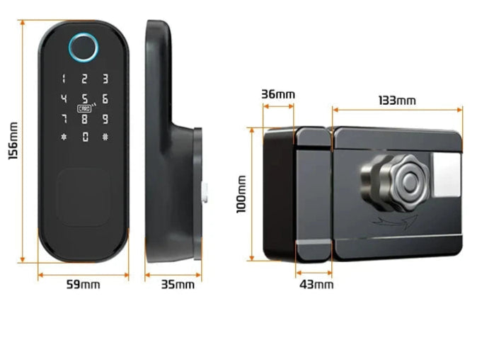 Smartes Türschloss Gartentor