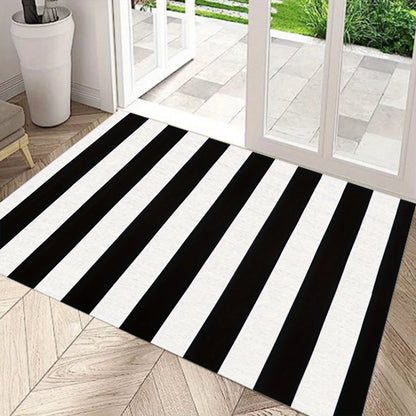 Fußmatte Schwarz Weiß