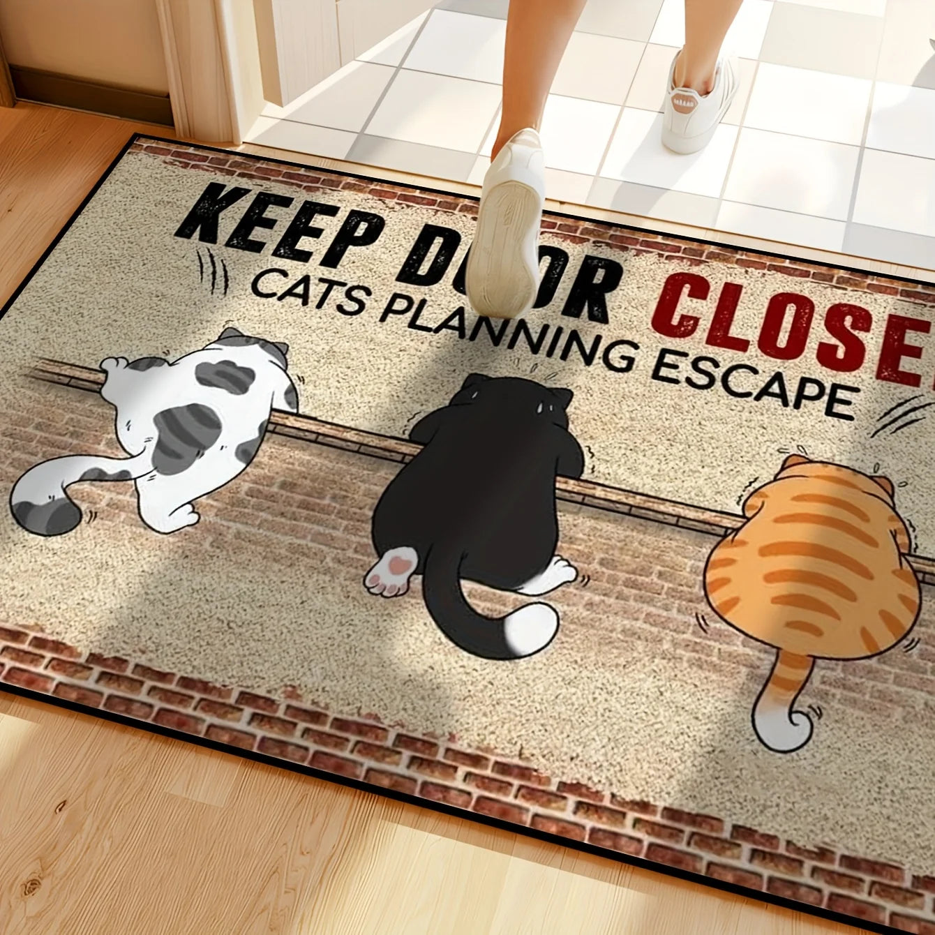 Fußmatte Katze Lustig