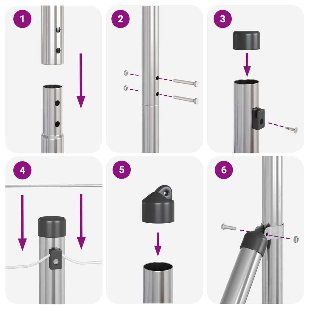Gartenzaun Metall Verzinkt