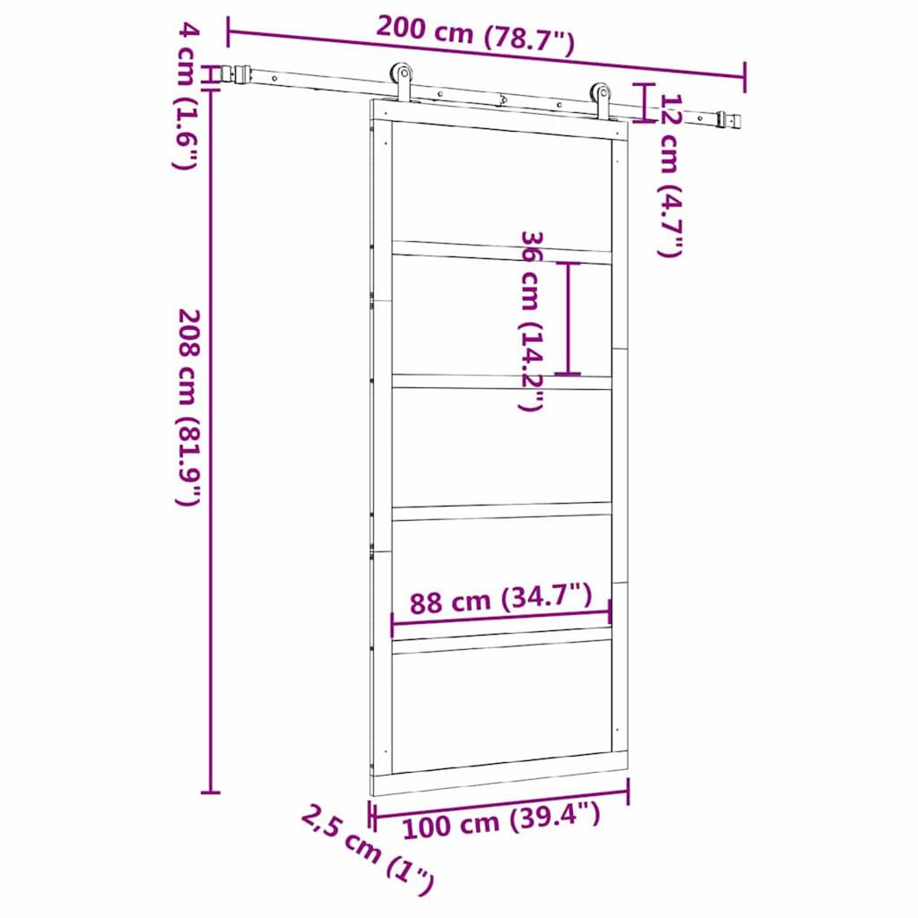 Schiebetür für Wohnung