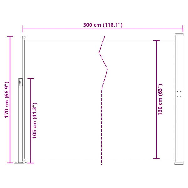 Sichtschutz Seitenmarkise