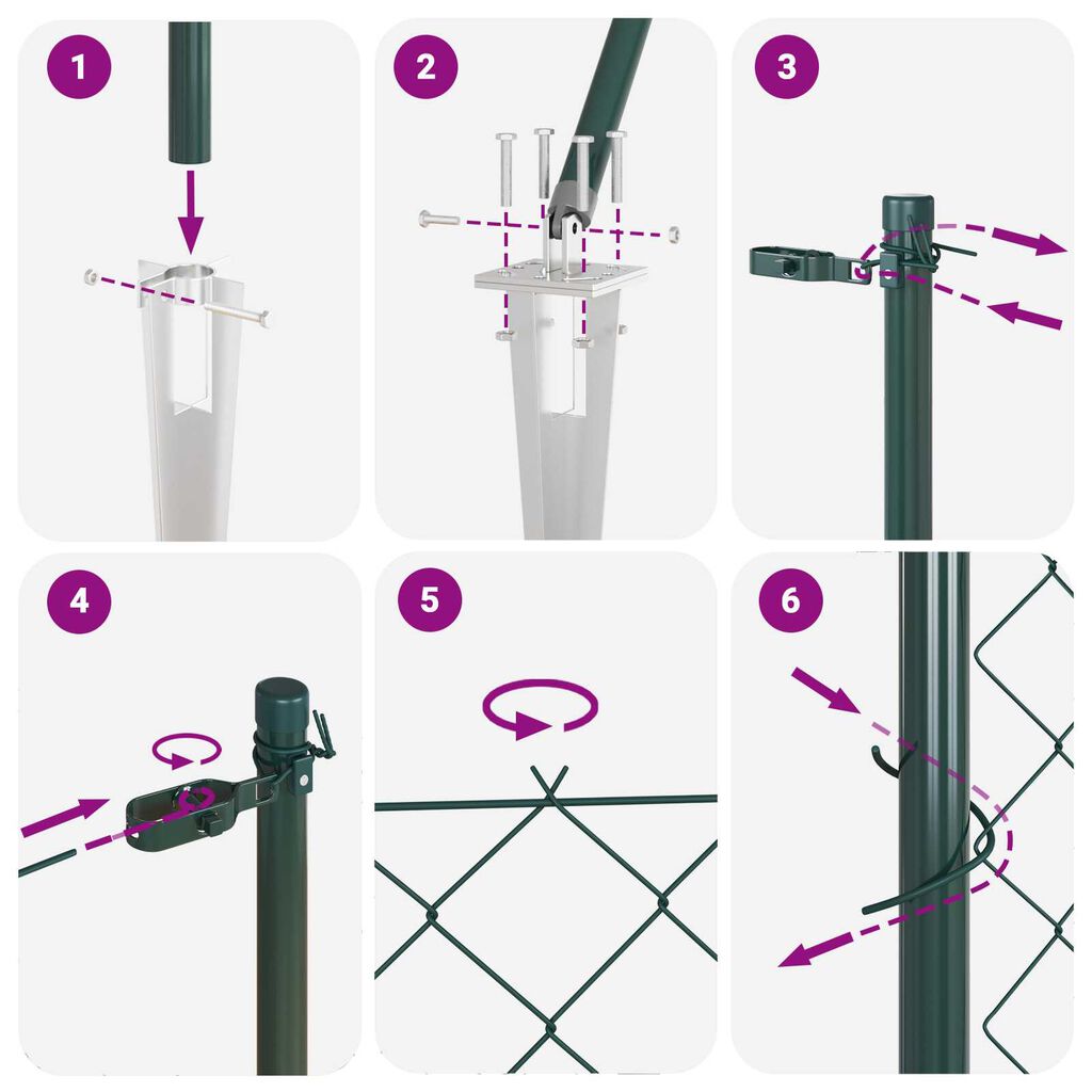 Gartenzaun Drahtgitter Grün