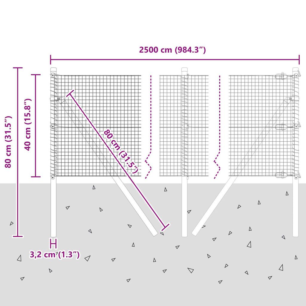 Gartenzaun 25 Meter