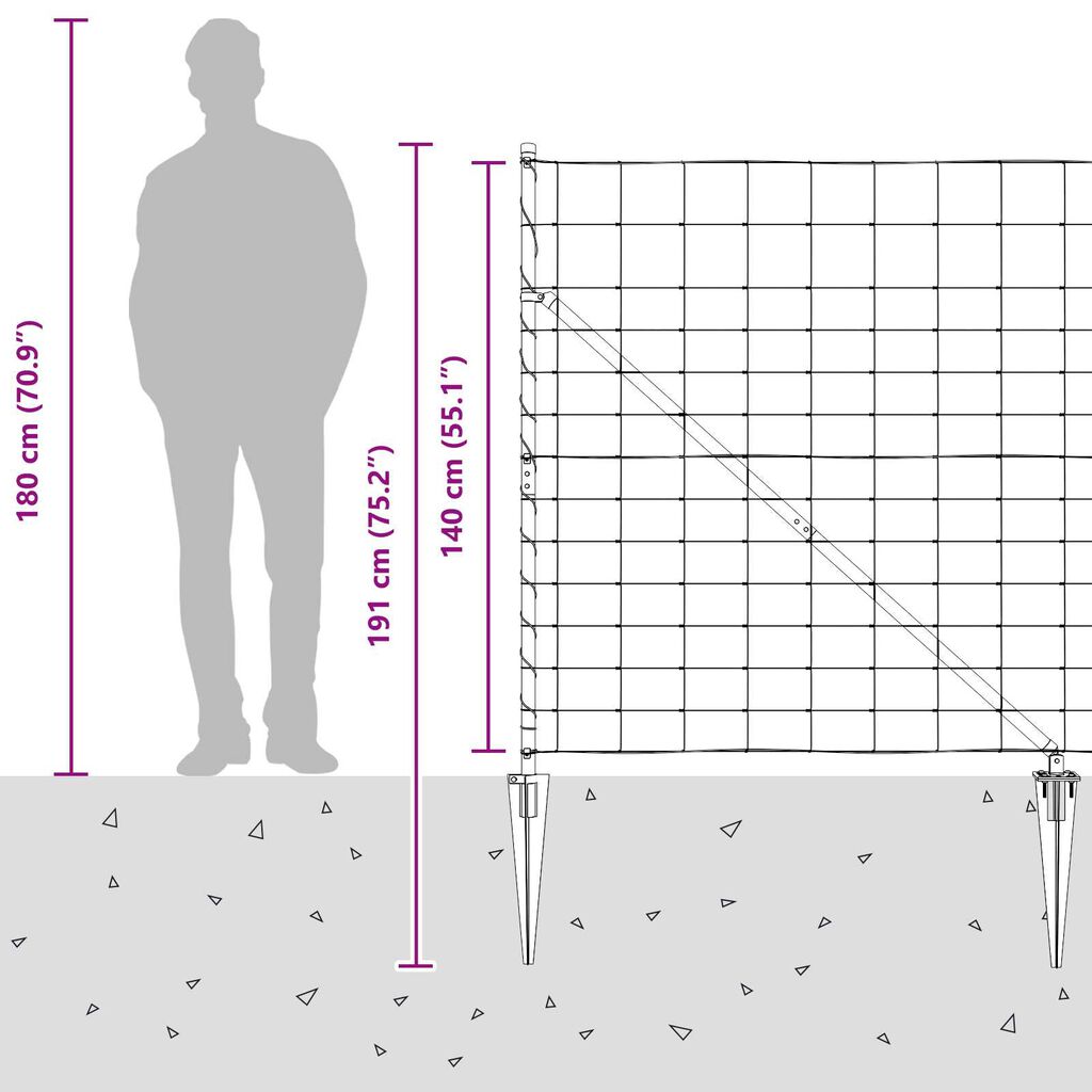 Gartenzaun Metall Verzinkt