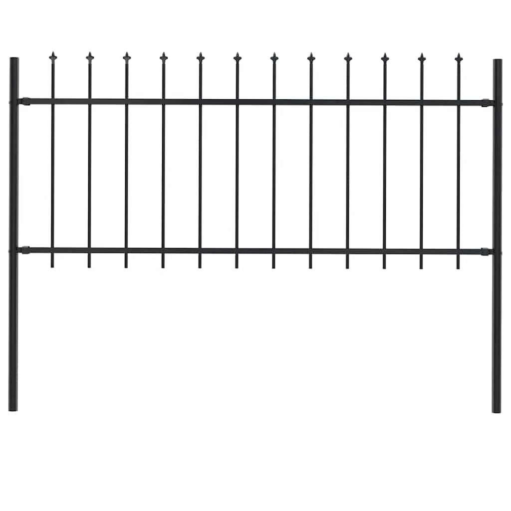 Gartenzaun Metall Anthrazit 80 cm Hoch