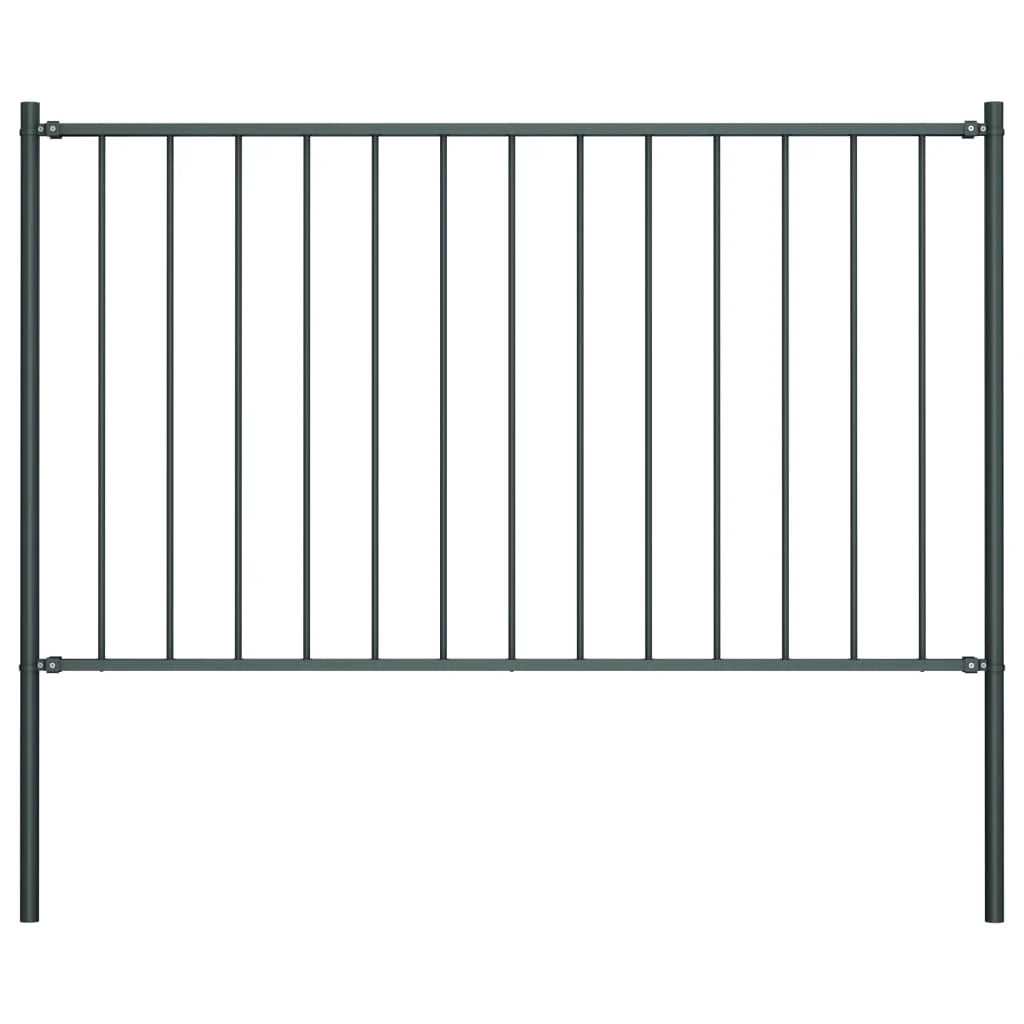 Gartenzaun Metall Pulverbeschichtet