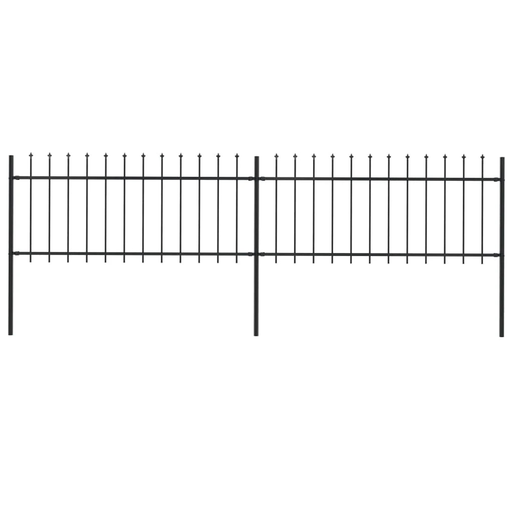 Gartenzaun Metall Anthrazit 80 cm Hoch