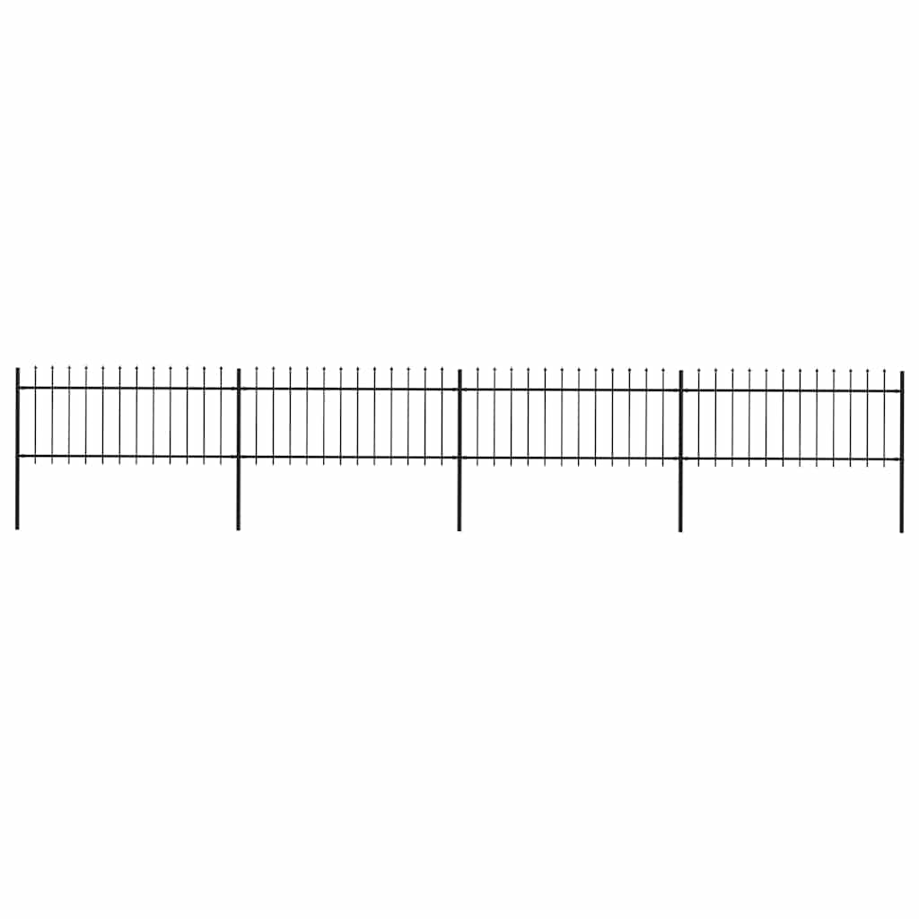 Gartenzaun Metall Anthrazit 80 cm Hoch