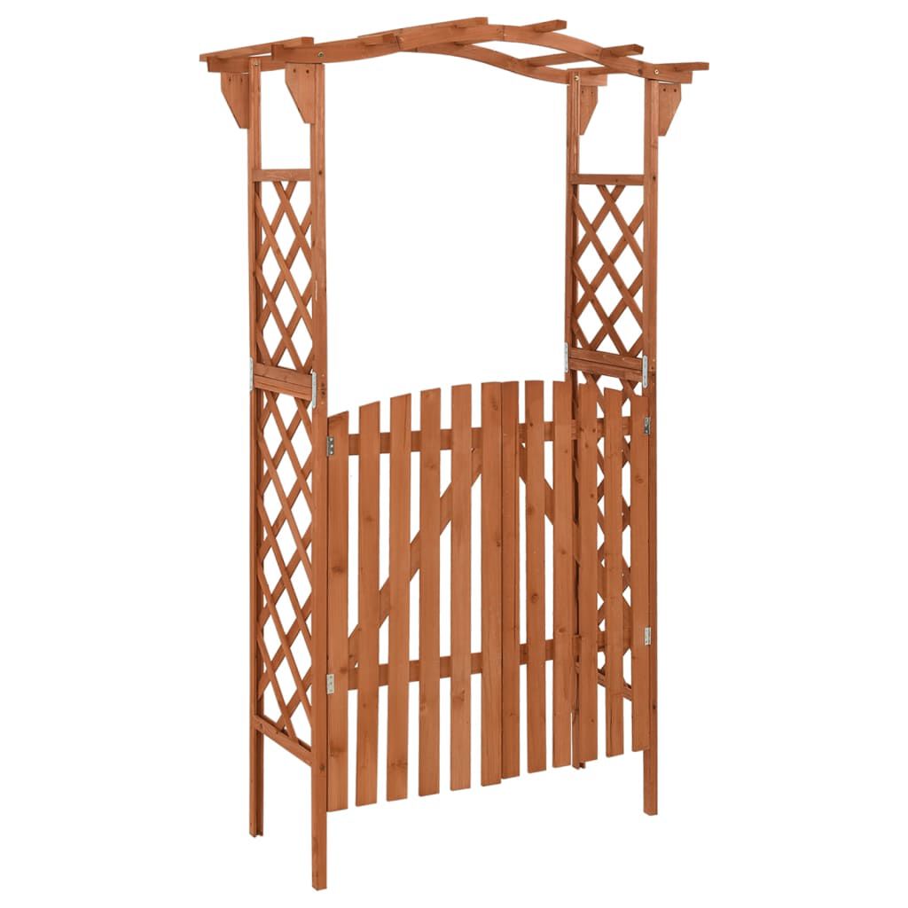 Gartentor mit bogen holz