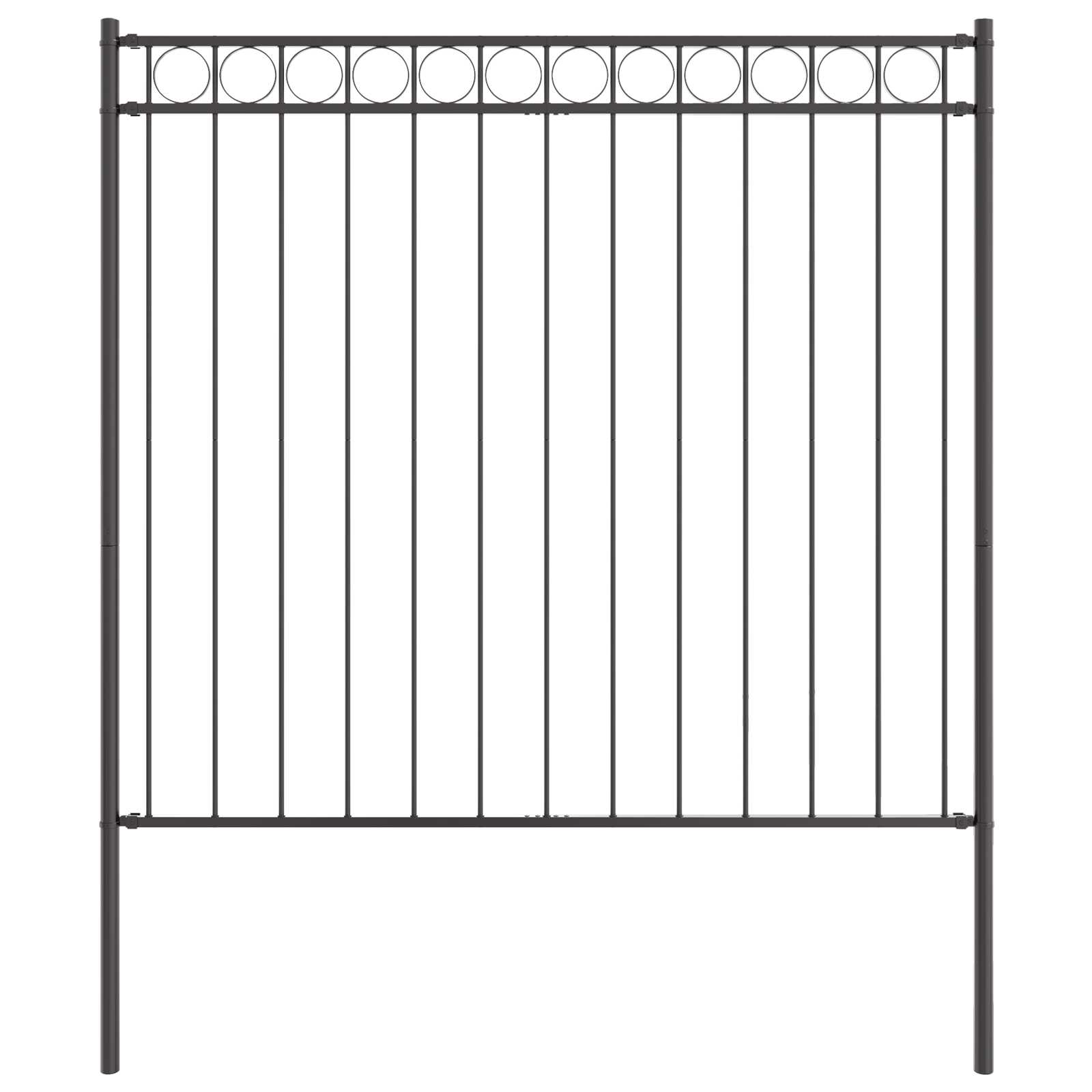 Gartenzaun Metall Anthrazit