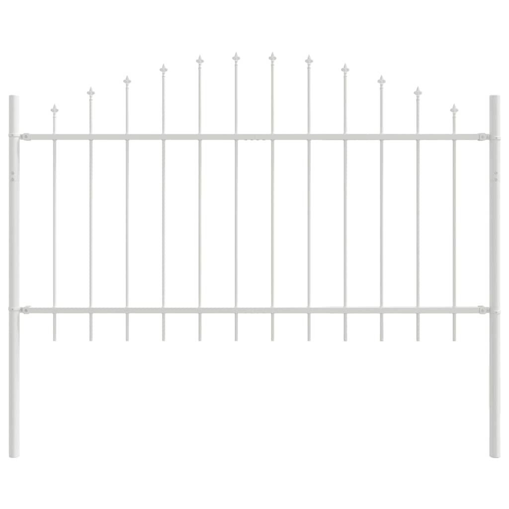 Gartenzaun Metall Weiß