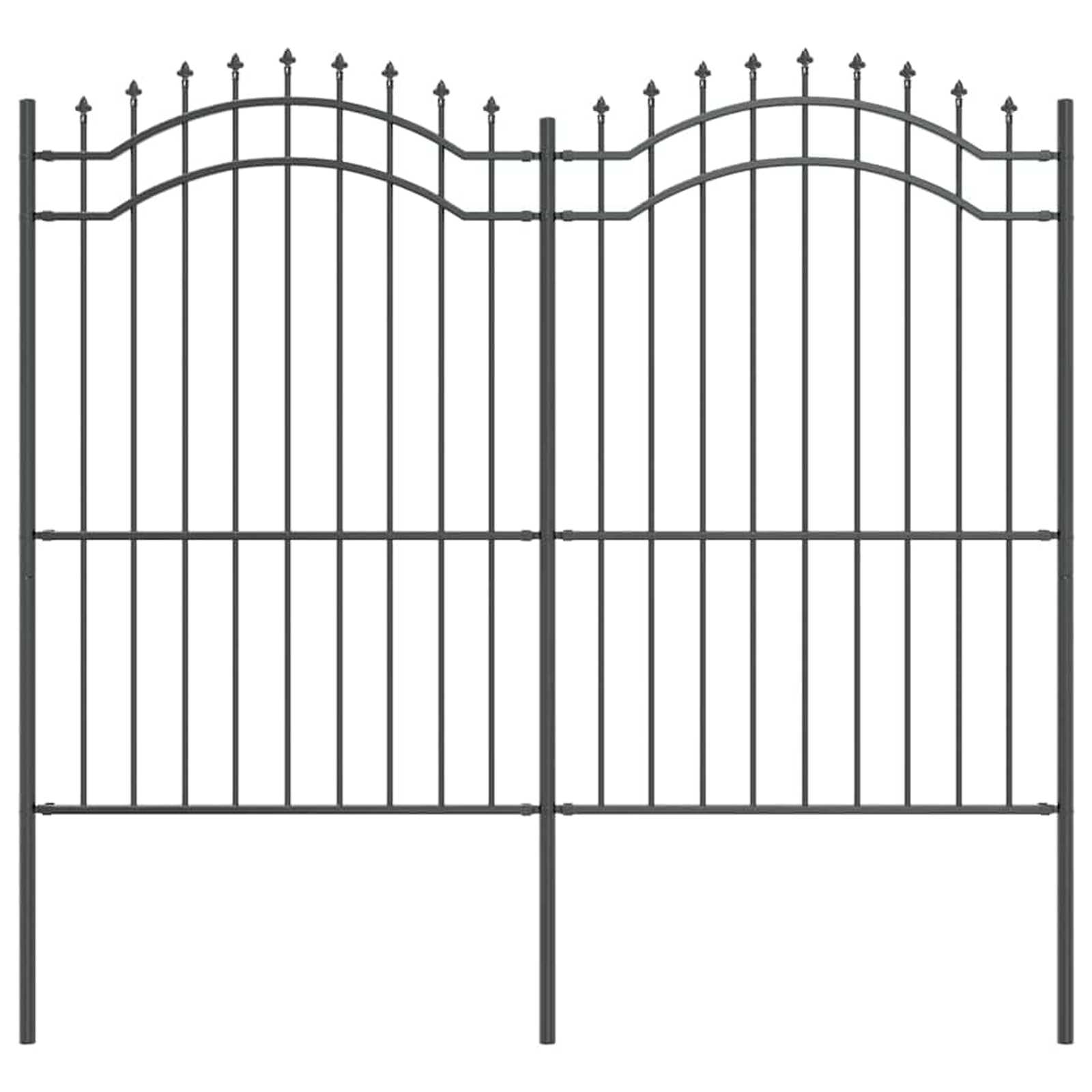 Gartenzaun Metall 180 cm Hoch