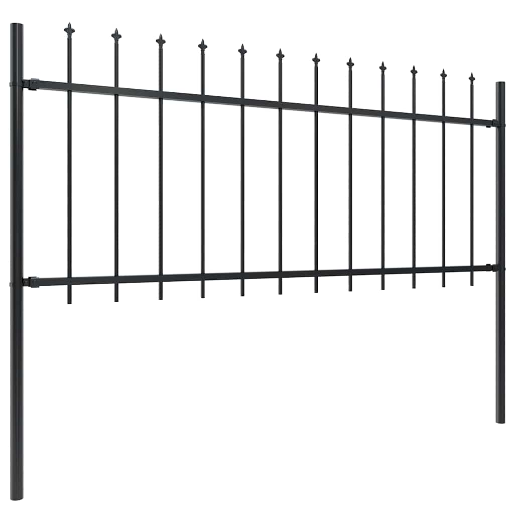 Gartenzaun Metall Anthrazit 80 cm Hoch