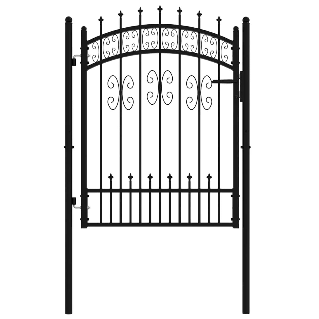 Gartentür 125 cm anthrazit