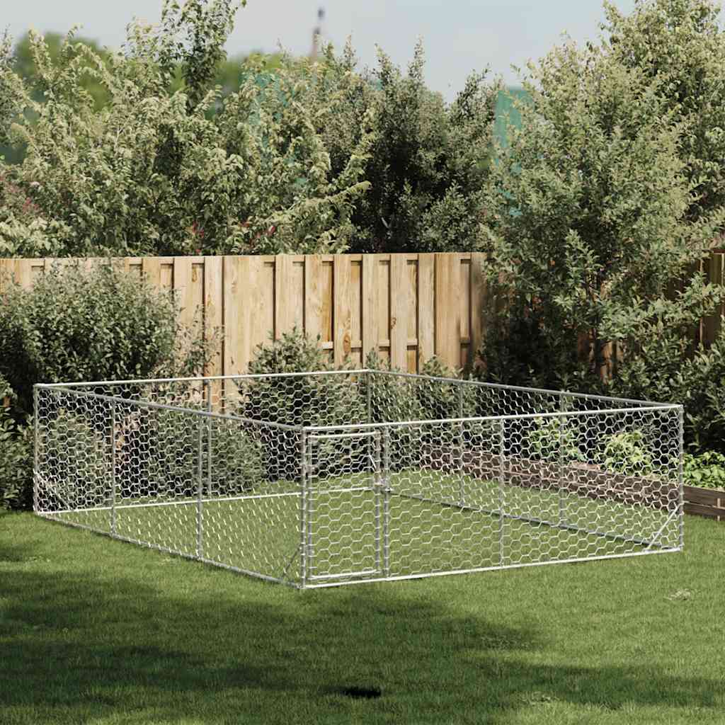 Flexibler Gartenzaun Hund