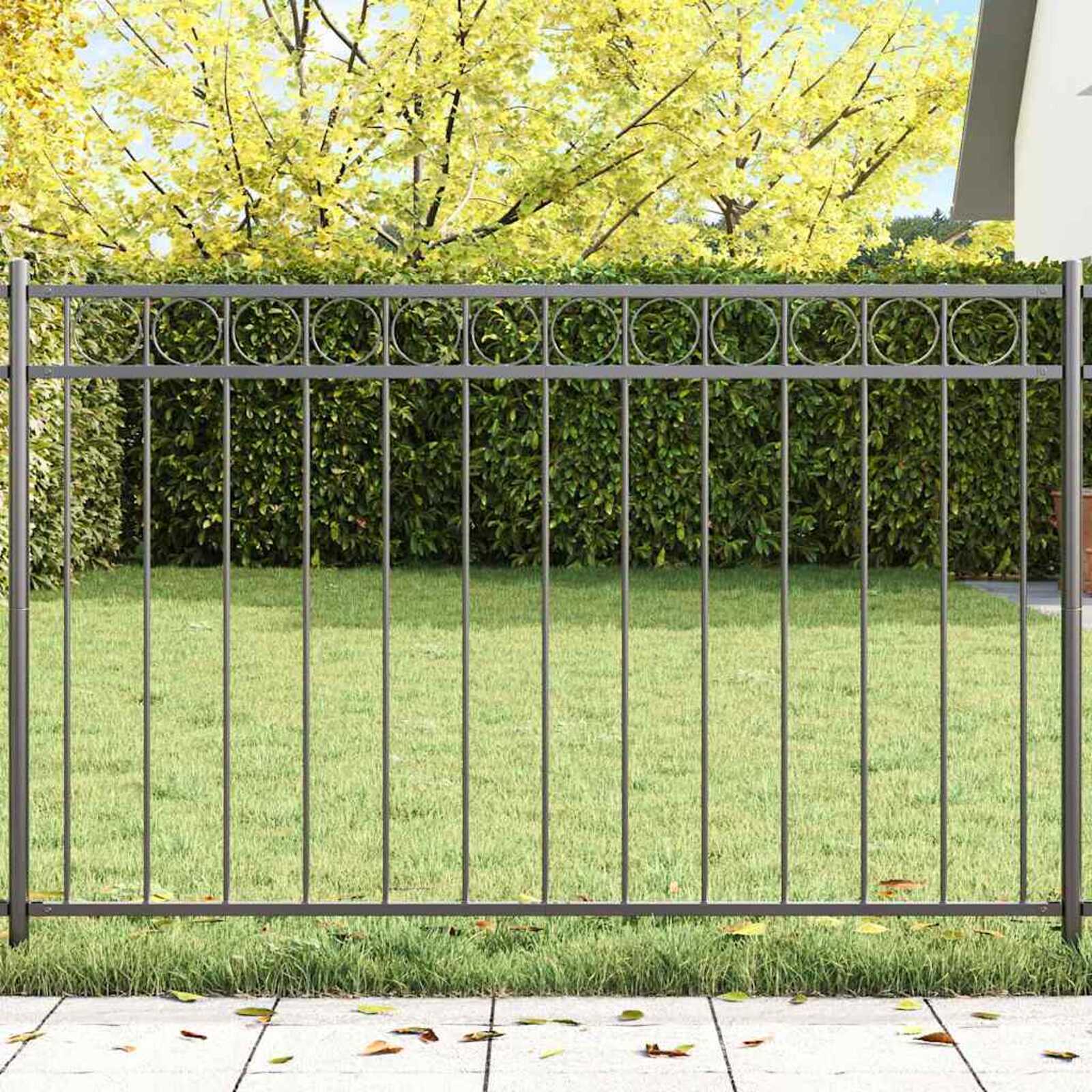 Gartenzaun Grau Metall