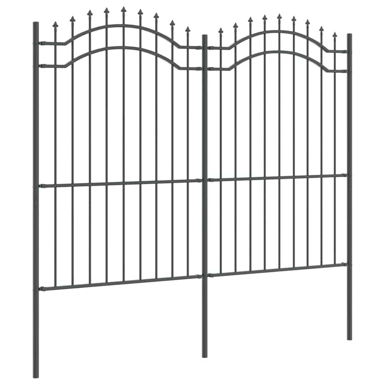 Gartenzaun Metall 180 cm Hoch