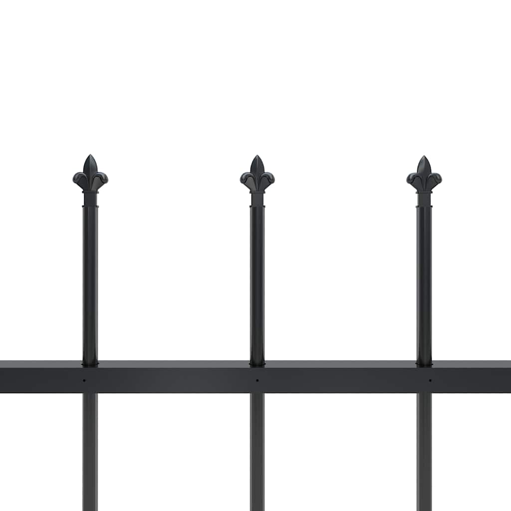 Gartenzaun Metall Anthrazit 80 cm Hoch