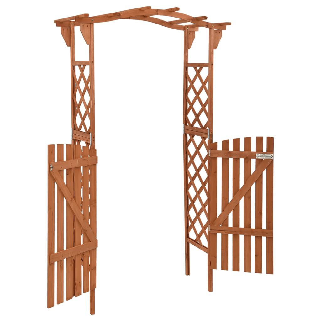Gartentor Mit Bogen Holz