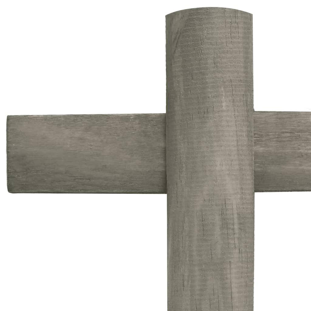 Gartenzaun Holz Grau