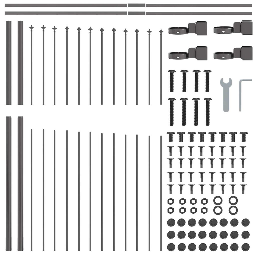 Gartenzaun Metall mit Spitzen
