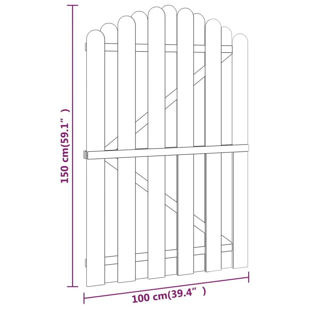 Gartentor 150 cm Hoch Holz