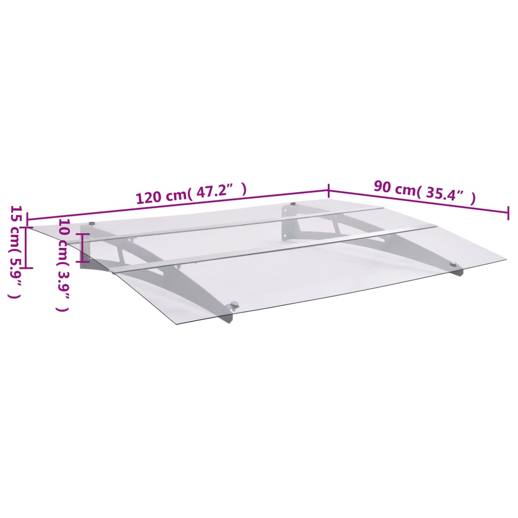 Vordach Haustür Aluminium