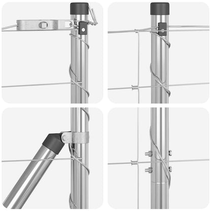 Gartenzaun Metall Verzinkt