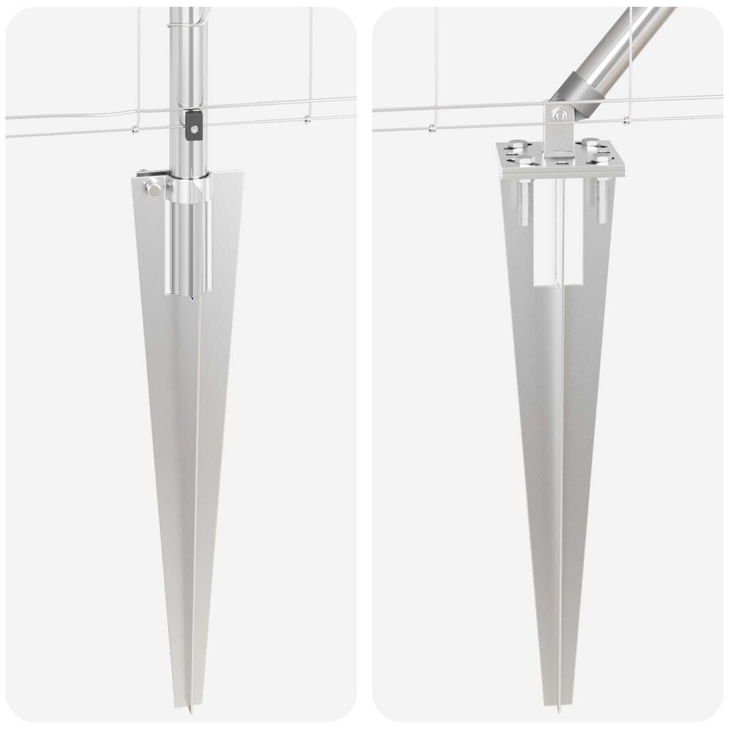 Gartenzaun Metall Verzinkt