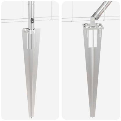 Gartenzaun Metall Verzinkt