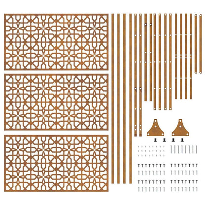 Sichtschutz Cortenstahl 180 cm